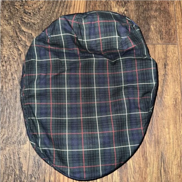 Vintage Polo Ralph Lauren Logo Plaid Newsboy Cap - Picture 1 of 11